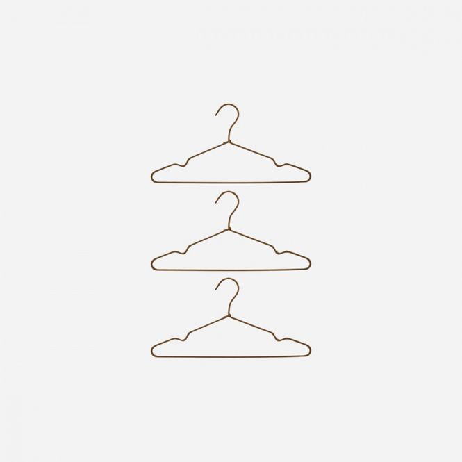 Hovedbilde Wire kleshengere 3-pack brun