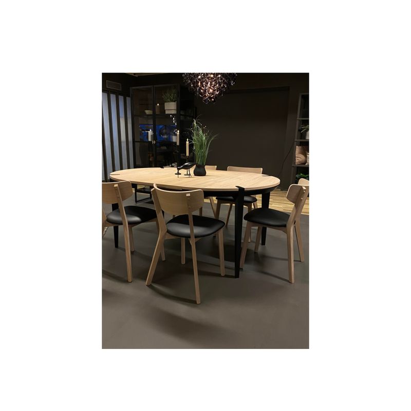 Embla spisestol heltre hvitoljet